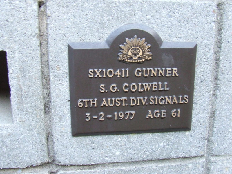 Virtual War Memorial | Stanley George COLWELL