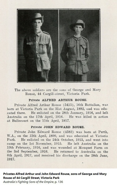 Virtual War Memorial | Alfred Arthur ROUSE