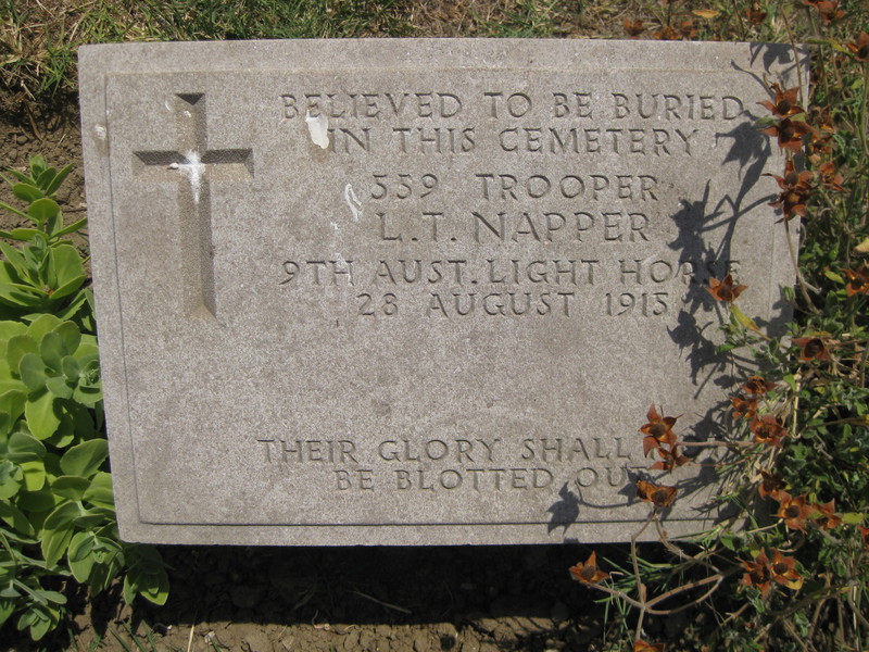 Virtual War Memorial | Leonard Templer NAPPER